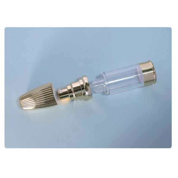 AS Collar Pump Airless Bottles for Lotion Refillable Empty Spray Plastic Bullet Round