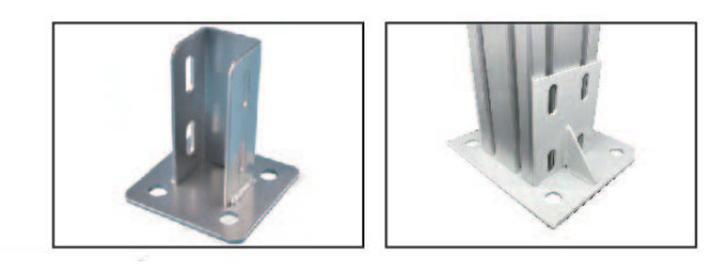 MV-GD-50A Leveling Profile Foot Aluminium Profile Accessories