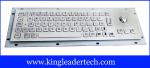 Small Dimension Stainless Steel Industrial Kiosk Keyboard With Optical Trackball