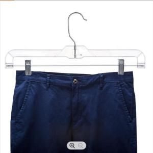 Wholesale Anti Slip Thick Plastic Hangers White Plastic Hangers With Clips from china suppliers