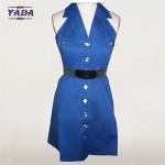 Modern neck print fashion t-shirt dress designer tight dresses for cotton