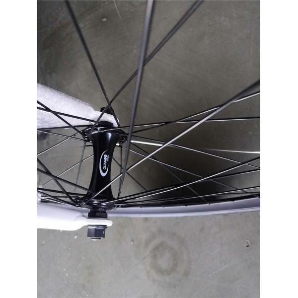 Sleek white frame adult 700C single speed bicycle fixed gear bikes with coaster brake