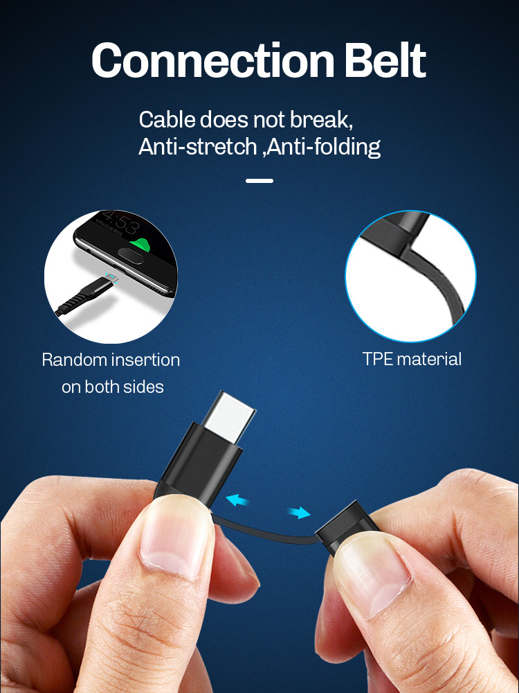 PD 18W Fast Charger Lightning Cable 2 In 1 USB Data Transmission