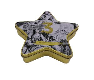 Wholesale Factory Price Metal Tin Can Customized Design Tin Box Star Shaped Gift Tin Containers from china suppliers