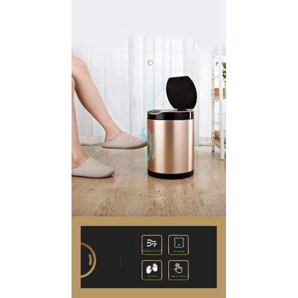 Wholesale Home Kitchen Automatic Intelligent Smart Trash Can Sensor Stainless Steel Trash Can