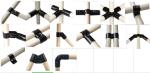 Flexible Metal Pipe Joint Connectors High Gloss Electrophoresis For Industrial