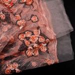 Hot Sale Sequin 3d Flower French African Lace Fabric For Wedding Garment
