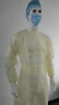 S&J Yellow PP Visit Gowns Waterproof Disposable Lab Coat scrub suits