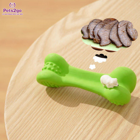 137mm Rubber Bone Shaped Pet Chew Toys For Dogs