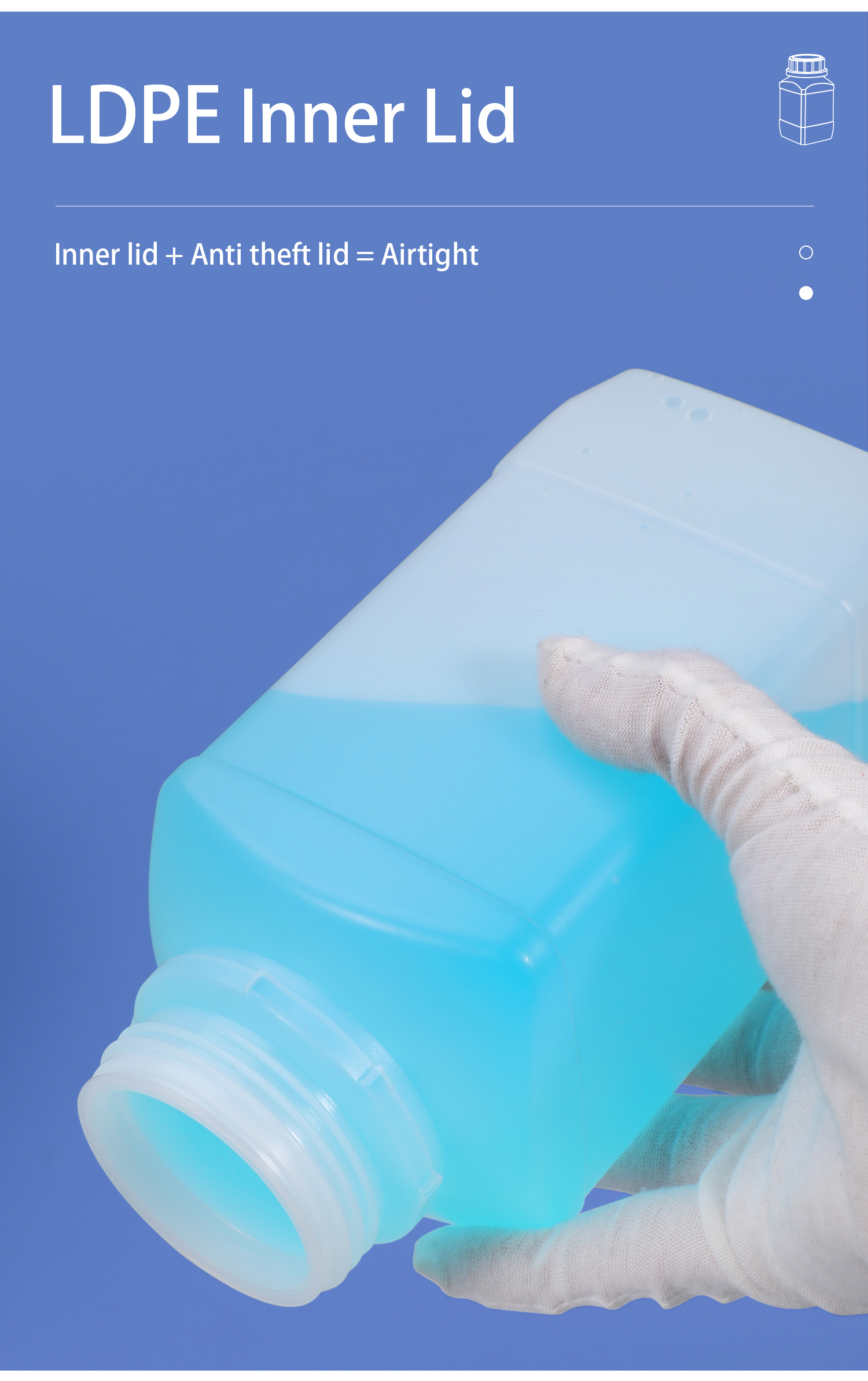 Other Chemical 500ml Bottles with HDPE Plastic Material and Screw Tamper Proof Caps