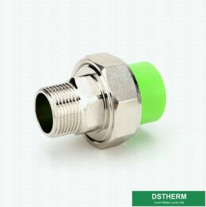 Wholesale Polypropylene Green Ppr Pipe Accessories Male Threaded Union Size 20-110 Mm from china suppliers