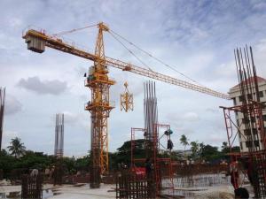 Wholesale QTZ125 ( 6015 ) Construction Tower Crane 60m Boom Length and Split Mast Section from china suppliers