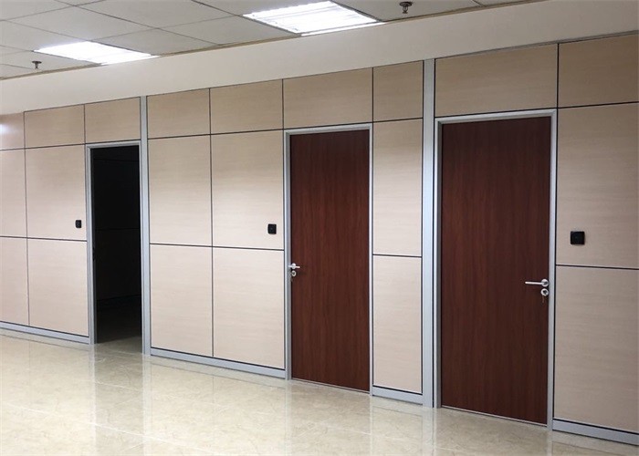 Interior Office Wooden Partitions Full Height Partition Wall 85mm Thickness