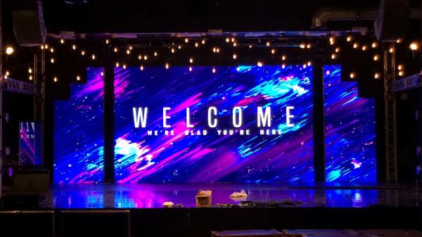 500x1000 Cabinet Indoor LED Display Panel , P3.9 P3.91 Stage Background Led