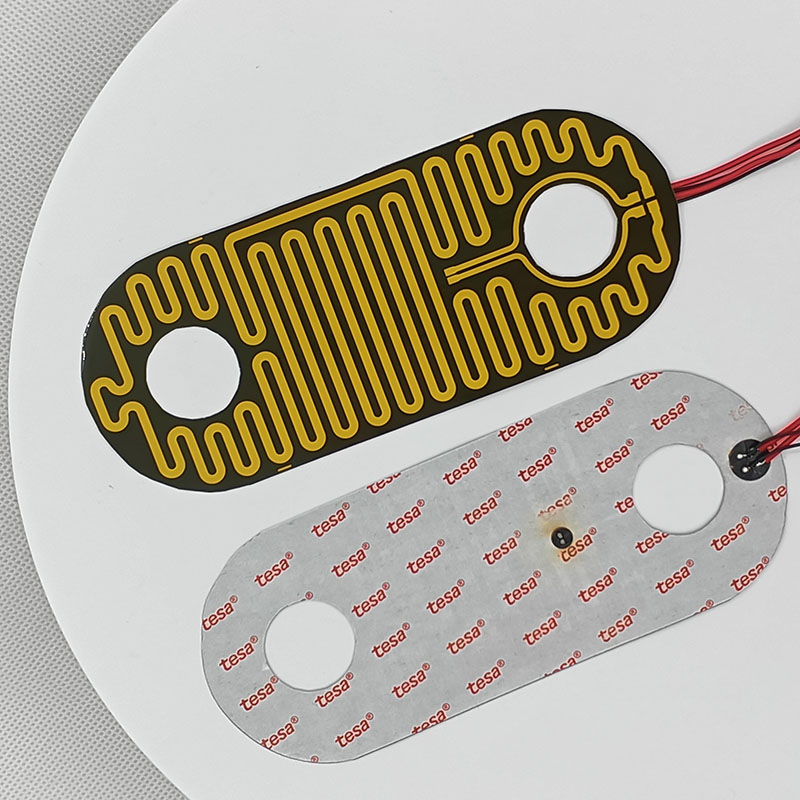 Far Infrared Thin Heating Element , Polyimide Flexible Electric Heater For Warm Palace Belt