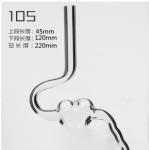 2024 Borosilicate 3.3 Straight Glass Straw Accessory for Wine Bar Accessories