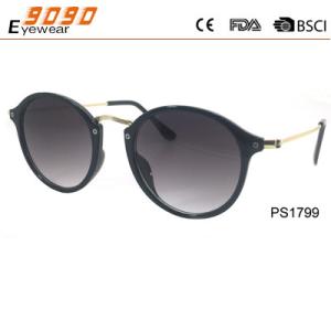 Wholesale Sunglasses in fashionable design,made of plastic ,suitable for men and women from china suppliers