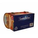 Wholesale domed metal lunch box with handle