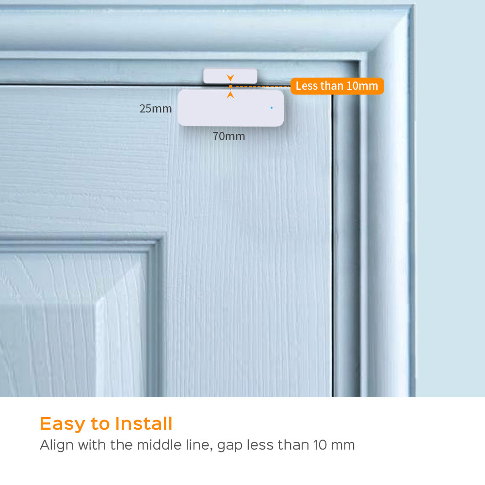 Tuya Smart Door Magnetic Sensor Wifi Automatic Door Sensor For House Safety