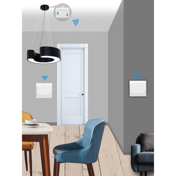 Wireless Self Powered Remote Control Switch Panel Waterproof Wall Light Switch 10A