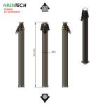 15m pneumatic telescoping antenna mast and towers for antenna-300kg payloads-