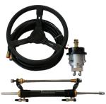 8m Hydraulic Pipe Light Weight Outboard Steering System , 7 Pistions Outboard