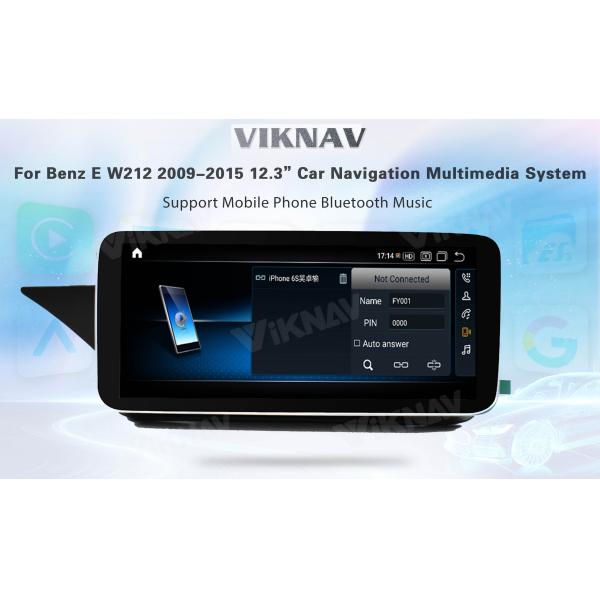 Viknav 12.3 Inch Android Car radio With Screen For Mercedes Benz E Class W212 2009-2015 GPS 2Din Player(NTG5.0)