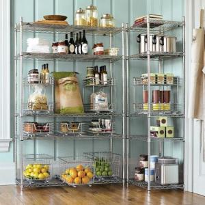 Wholesale 5 Shelf Kitchen Classified Storage Rack Large Capacity Wire Shelving from china suppliers