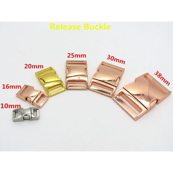 Strong And Noiseless Full Size Dog Collar Hardware 25mm Quick Release Buckle For Pet Collar