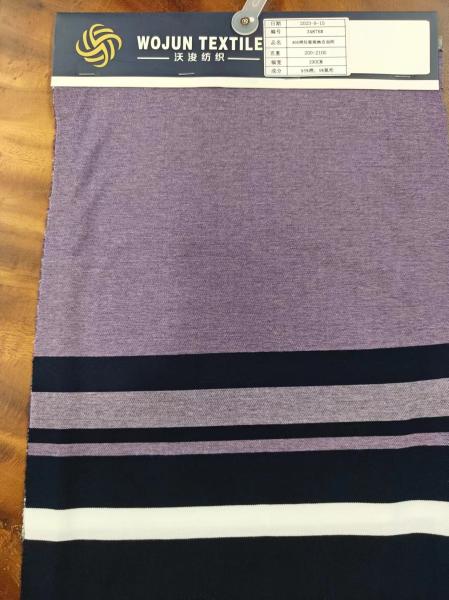 Comfortable And Breathable Natural Texture Flexible Striped Material Fabric For