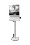 Rectangle Commercial Phone Charging Station With Digital LCD Screen In Shopping