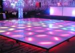 Interactive P4.81 Dance Floor LED Screen Indoor / Outdoor Disco Dancing For