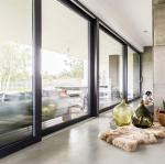 Original of Waterproof Aluminum Patio Doors with 70mm Lift Sliding Mechanism