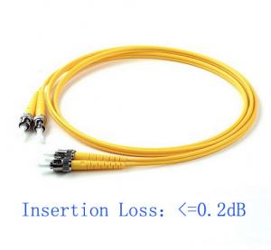 China ST/PC-ST/PC-SM-DX-3.0mm-5Mtrs-LSZH Fiber Optical Patch Cord Insertion Loss  on sale