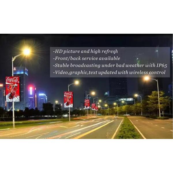 Smart Pole Light LED Signs LED Traffic Screen