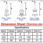 Adjustable Stainless Steel Fountain Nozzles Singe Jet Series Fountain Spray