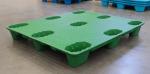 Impact Resistance Nine Foot 4T Plastic Blow Molding Pallets 1200*800 mm Euro