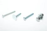 Stainless Steel DIN 603 Round Head Square Neck Bolt With Nut ASME B18.6.3