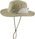 Wide Brim Bucket Hat Foldable Boonie Hat for Fishing Hiking Garden Safari Beach