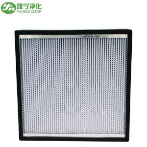 Wholesale Fiberglass Air Filter Media Deep Pleated HEPA Filter With SS Frame / Aluminum Separator from china suppliers