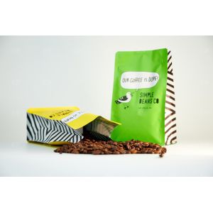 Digital Printing Flat Bottom Pouch With Valve Moisture Proof