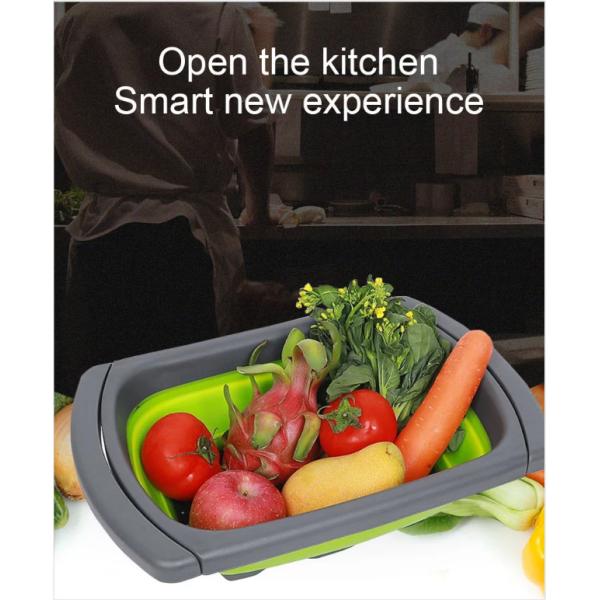 Water Drain Basket Silicone Mold Tools Vegetable Washing Basket Long Lifespan