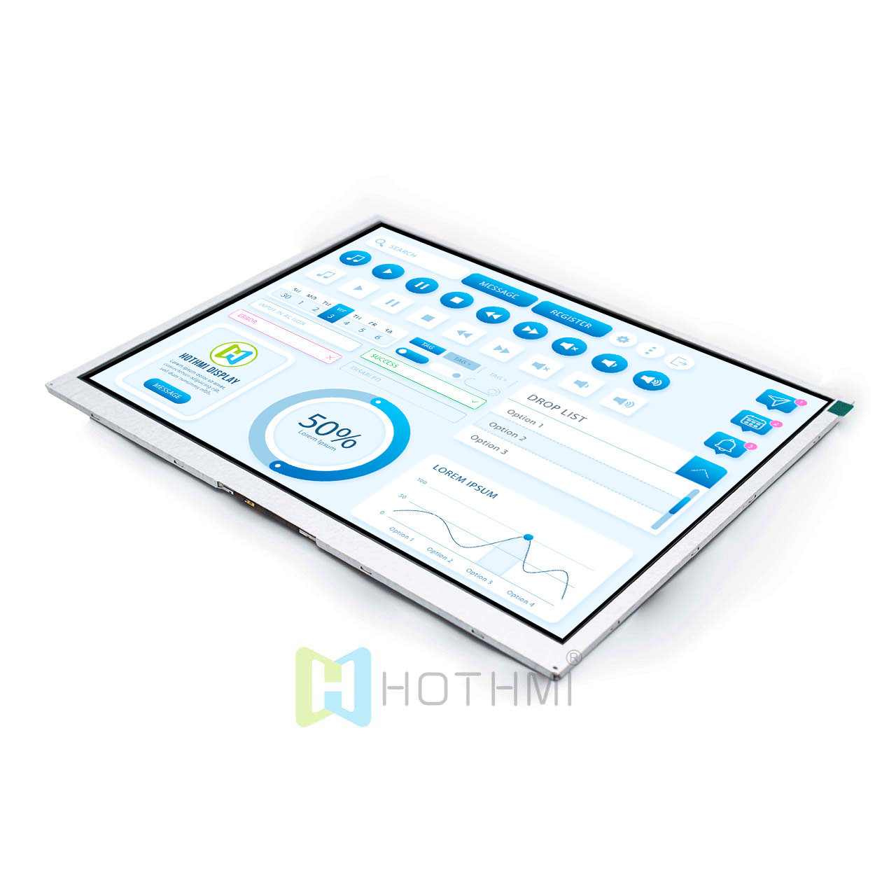 Wholesale 9.7 inch TFT LCD | 1024x768 LVDS Interface JD9165 from china suppliers