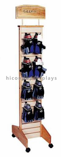 Painting Slatwall Display Stands Fixtures Wood With Metal Hooks