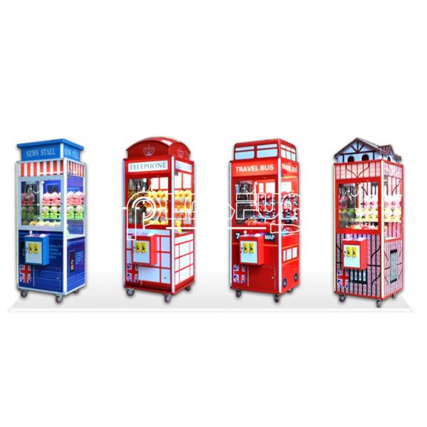 Top Selling Coin-operated Indoor Kids Toy Plush Wooden Telephone Doll Travel Bus Claw Machine