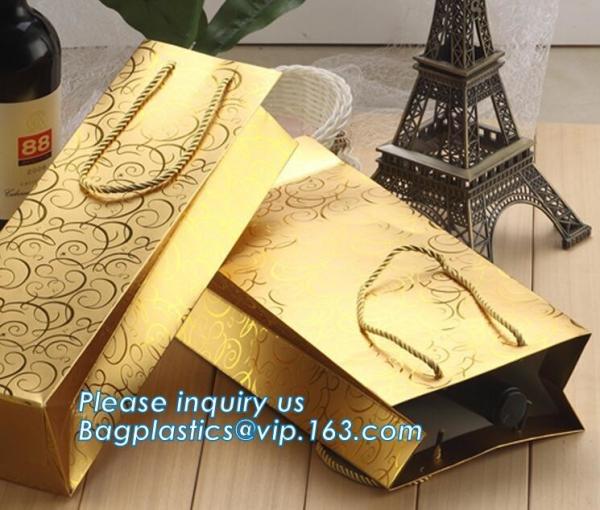 High End Luxury Retail Gift Shopping Carrier Custom Printed Paper Bags Imported From China Wholesale, bagplastics, bagea