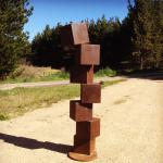 3mm Thickness Large Abstract Rustic Metal Garden Sculptures Corten Steel