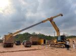Double Reinforcing Excavator Telescopic Boom Wear Resistant 12 - 25m For SK250