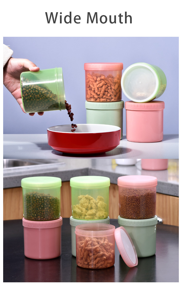 500ml Chemical Powder Plastic Jar Screw and Inner Lid Food Grade 100% Virgin Material