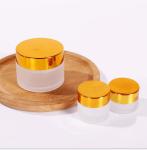 30ml Lotion Frosted Glass Jar With Aluminum Lid No Leakage